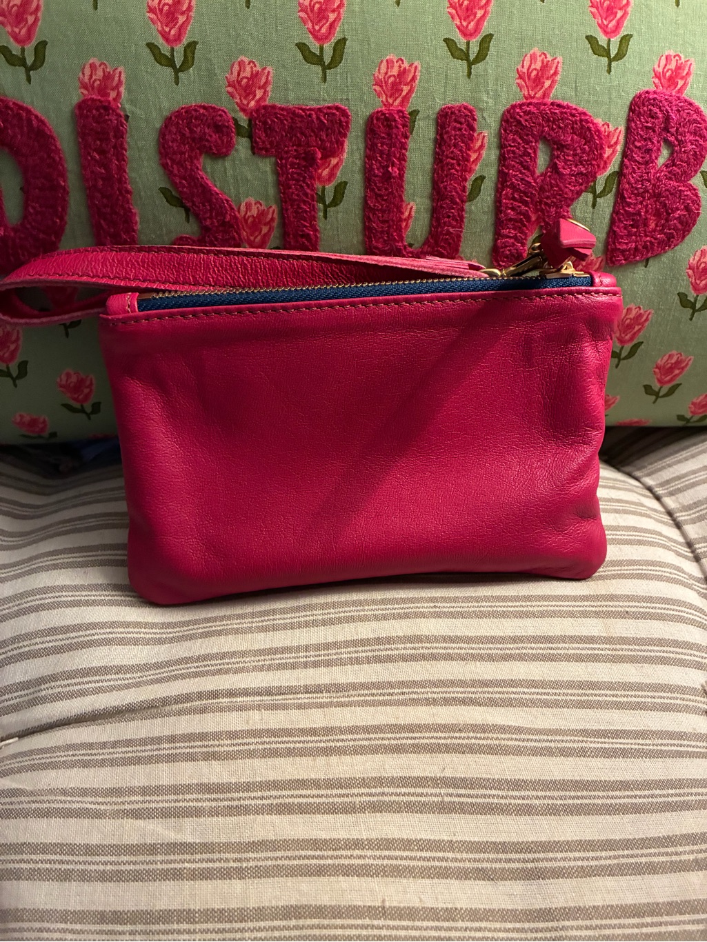 Blair Ritchey Fuschia Zip Wallet With Matching Wristlet